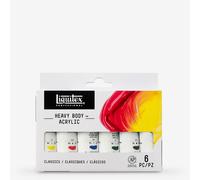 Liquitex Professional Acrylic Heavy Body Set of 6 x 22 ml Classic Colours