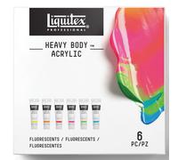 Liquitex Heavy Body Acrylic Paint – Artist Quality, Butter Consistency, Fluorescent, 6 x 59 ml