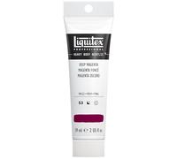 Liquitex professional heavy body acrylic paint 59 ml tube, deep magenta | High Viscosity, Pigment Rich, Ideal for Impasto & Texture, Satin Finish, Permanent Color, Crisp Brush Strokes & Knife Marks