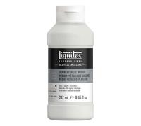 Liquitex 8508 Metallic Silver Medium for Acrylic Paints, Gives Acrylic Paints Metallic Highly Reflective Silver Effects with Brilliance, Age-resistant in Artist Quality - 237 ml Bottle
