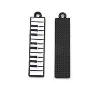 LiQunSweet 10 pcs Black Electronic Organ Keyboard Enamel Charms Musical Instrument Piano Charms for DIY Jewelry Necklace Earring Bracelet Crafts Bag Keychain Phone Decor