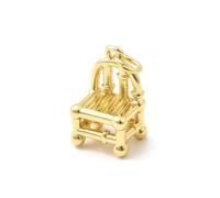 LiQunSweet 10 pcs Golden Color Brass Bamboo Chair Charms Lovely Furniture Chair Charms for DIY Jewelry Necklace Earring Bracelet Crafts Bag Keychain Phone Decor