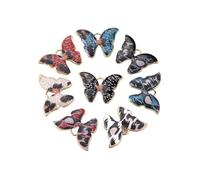 LiQunSweet 20 pcs Butterfly Insect Theme Alloy Enamel Charms Colorful Lovely Animal Charms for DIY Jewelry Bracelet Necklace Earring Craft Keychain Bag Decor