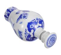 Liquor Bottle Chinese Style Blue and White Ceramic Home Decor Accent