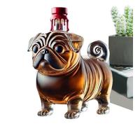Liquor Bottles - Pug Whiskey Decanter - Transparent Liquor Bottle For Whiskey Vodka Beer Drinks