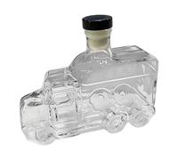 Liquor Carafe - Truck-Style Whiskey Bottle | Champagne Decanter 375ml With Cap For Home Bar Party