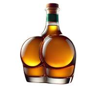 Liquor Decanter,300ml Butt Shape Funny Container - Whiskey Decanter Home Bar Decor | for Wine Brandy Vodka Tequila Men Dad Brother Birthday Party Bar Office Apartment