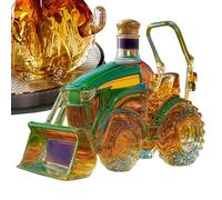 Liquor Decanter | 3D Tractor Shaped Wine Bottle - Glass Decanter Storage for Bar Home Family Cabinet Decoration Whiskey Lovers Women
