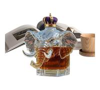 Liquor Decanter - Funny Elephant Glass Liquor Decanter Bottle,Drinks Container Collectible, Desktop Ornament for Dad Boyfriend Men Neighbor Father