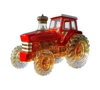 Liquor Decanter Glass Tractor Home Decor - Car Whiskey Decanter - Art Statue, for Wine Home Office Bar Men Dad Birthday Favors，Creative Leak-Proof Empty Wine Bottle Dispenser(Red)