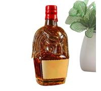 Liquor Decanters - 300ml Bourbon Decanter | Empty Container With Airtight Lid Three Dimensional Design For Drinks Wine Cava Home Meetings