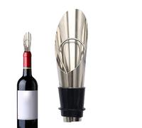 Liquor Dispenser Stopper Set - Gold Function Pourer, Alcohol Bottle Sealing Tool, Drink Control Spout Kit, Bar Serving Helper | Metal Wine Preserver Pouring Stopper Gold Finish Bottle Saver Spout