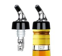 Liquor Pouring Spouts - Bottle Pourers | Stainless Steel Conical Liquor Pourer, Classic Speed Pourer for Bottles, Flow Regulator for Bartenders, Cocktail Accessories