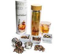 Liquor Quik Whiskey Infusion Kit - Complete DIY Whiskey Making Kit Complete w/ 450ml Glass Infuser Vessel & 3 Craft Infusing Flavor Packets - Alcohol Gifts for Him, Mixology Cocktail Bar Accessories