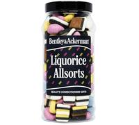 Liquorice Allsorts Sweets - (600g) Original Retro Liquorice Allsorts Sweets Gift Jar By Bentley & Ackerman's Sweet Shop.
