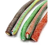 LIQUORICE Cables - 5 Long Sweet Cables - Halal - Fizzy Coated - Assorted Flavours