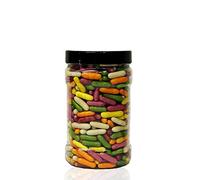 LIQUORICE COMFITS 1.5kg Small Sweet Jar - A Personalised Gift Jar Filled with Your Favourite Retro Sweets! (NO Label)