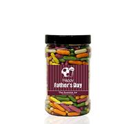 LIQUORICE COMFITS 1.5kg Small Sweet Jar - A Personalised Gift Jar Filled with Your Favourite Retro Sweets! (Happy Father’s Day)