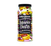 Liquorice Comfits Sweets - (800g) Original Retro Liquorice Comfits Sweets Gift Jar By Bentley & Ackerman's Sweet Shop