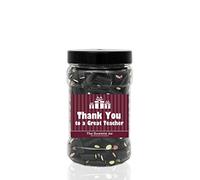 LIQUORICE Cream Rock 1.2kg Small Sweet Jar - A Personalised Gift Jar Filled with Your Favourite Retro Sweets! (Thank You to a Great Teacher)