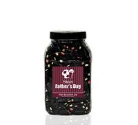 LIQUORICE Cream Rock 2.4kg Large Sweet Jar - A Personalised Gift Jar Filled with Your Favourite Retro Sweets! (Happy Father’s Day)