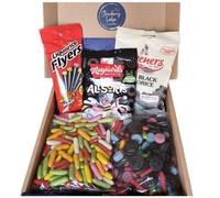 Liquorice - Gift Set Hamper Box | Liquorice Allsorts, Torpedoes, Pontefract Cakes, Jelly Spogs, Soft Black, Flyers | Licorice Sweets | Pick and Mix Sweets for all occasions