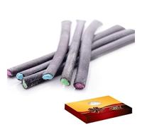 Liquorice sticks with a crystal centre with Gift Box - Giant Cherry, Blackcurrant, Sour & Classic Liquoriice Flavours -fly (20 x Sticks, Sour Liquorice)