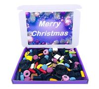 Liquorice Sweets Mix Gift Box 400g Retro Candy Christmas Sweets Hamper Liquorice Allsorts Cream Rock Comfits Pontefract Cakes Liquroice Wheels