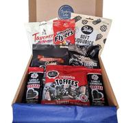 Liquorice Sweets Selection Gift Box Hamper by Strawberry Ledge | Soft Black Liquorice, Allsorts, Licorice Toffees, Pontefract Cakes, Hard Gums & Flyers | Perfect Present For All Occasions
