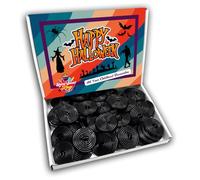 Liquorice Wheels Halloween Sweet Gift Box Hamper (RETRO HALLOWEEN FRONT)