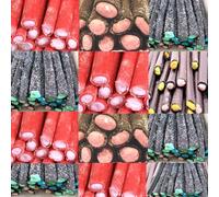 Liquoriice sticks with a crystal centre with Gift Box - Giant Cherry, Blackcurrant, Sour Liquorice & Classic Liquoriice Flavours - Fly (40 x Sticks, Random Mixed)