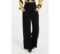 Liquorish Black Wide Leg Trousers Black 6