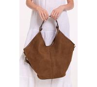 Liquorish Brown Hobo Tote And Crossbody Bag Brown