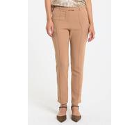 Liquorish Camel Tailored Slim Fit Trousers Camel