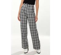 Liquorish Women's Checked Trousers in Black & White | Size: Small Liquorish Multicolor S