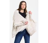 Liquorish Women's Cream Fringe Knit Cardigan Liquorish Cream One Size