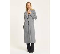 Liquorish Herringbone Longline Tailored Coat Multi