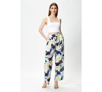 Liquorish Women's Multicolour Abstract Print Trousers | Size: 12 Liquorish Multicolor 12