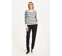 Navy White Stripe Jumper Liquorish Multi One Size