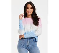 Ombre Pattern Jumper In Pink & Blue Liquorish Multi L