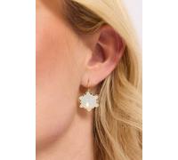 Liquorish Opal Bloom Star Drop Earrings In Gold Gold