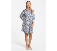 Liquorish Oversized Cat Print Shirt Dress Multi
