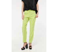 Liquorish Women's Pistachio Tailored Tapered Trousers in Green | Size: 12 Liquorish Green 12