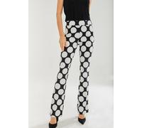 Liquorish Polka Dot Trousers In Black & White Multi