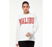 Liquorish Sweatshirt With Malibu Print In White White One Size