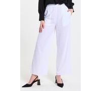 Liquorish White Relaxed Fit Trousers White 16