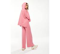 Liquorish Women's Wide-leg Pant in Pink | Size: Large Liquorish Pink L