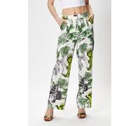 Liquorish Women's Bird & Floral Print Trousers | Size: 10 Liquorish Multicolor 10