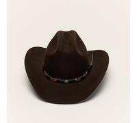 Liquorish Brown Wool Western Cattleman Cowboy Hat Brown