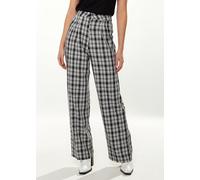 Liquorish Women's Checked Trousers in Black & White | Size: Small Liquorish Multicolor S